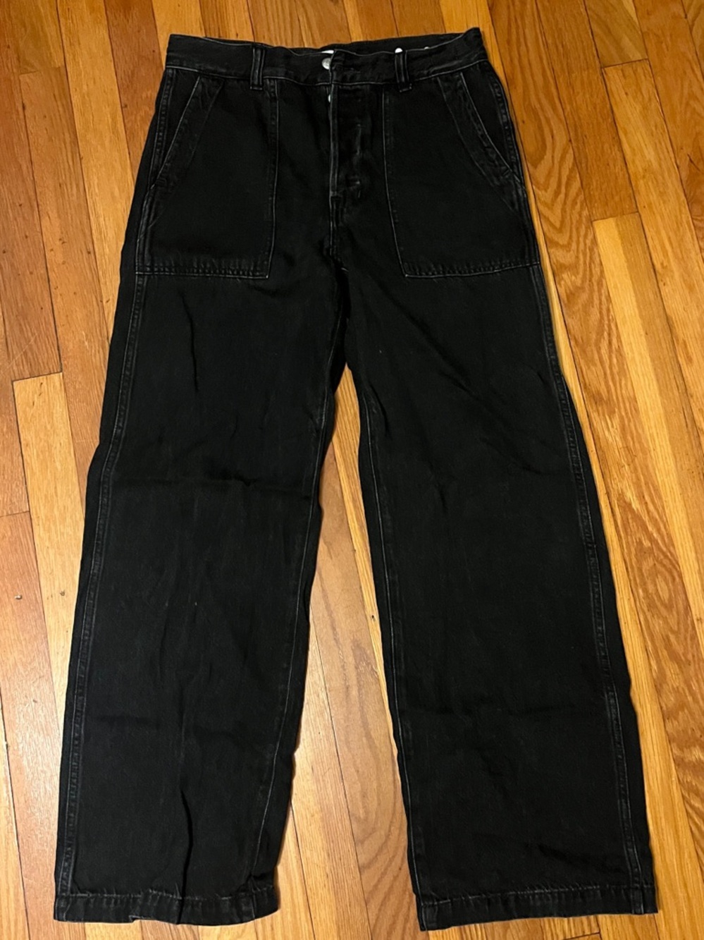 Madewell Utility Low-Slung Baggy in Airy Denim